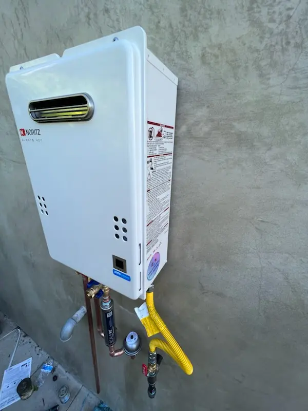 Tankless water heater installation for Hazelton homes